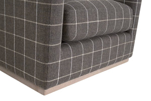 Essentials for Living Siena Plinth Base Swivel Club Chair 6608.WSTL/NG