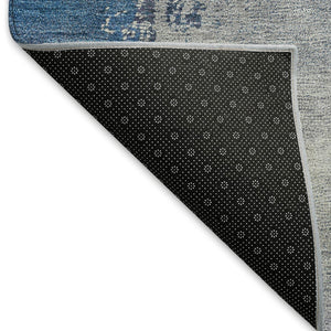HomeRoots 10' Blue and Ivory Abstract Indoor Outdoor Area Rug – Washable, Durable, and Stylish for Any Space! 660816