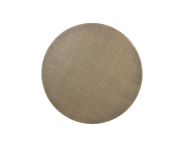 Sunpan Kata Bar Table - Opulent Antique Brass Frame with Unique Mesh Design and Elegant Marble Base White Marble