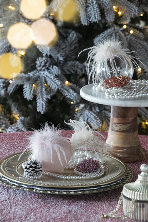 English Elm D3" Elegant Glass Christmas Ball Ornaments Set Of 12 - Timeless Holiday Decor For Any Style W2078P247922