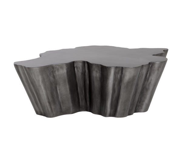 Sunpan Lynx Coffee Table - Bold Organic Design with Unique Shape, Perfect for Modern Living Spaces Antique Grey