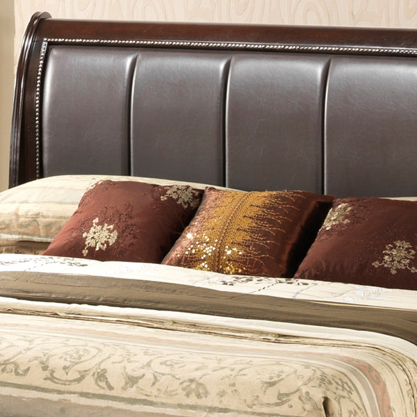 English Elm Lavita Full Storage Bed With Channel-Quilted Headboard, Cappuccino Finish - Stylish & Durable Design B078S00499