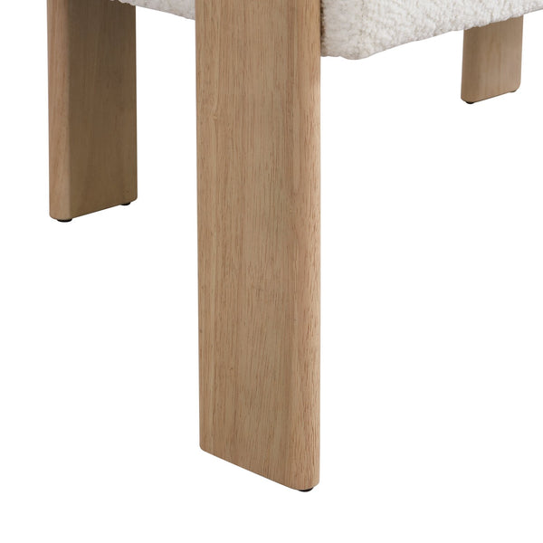 English Elm Christopher Knight Home® - Round boucle armrest loveseat with curved ergonomic design, compact cozy two-seater for small spaces and lofts Beige,Natural N771P370615M