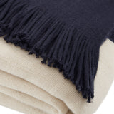 INK+IVY Stockholm Mid-Century Color Block Faux Cashmere Throw II50-1030 Navy