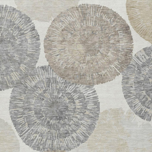HomeRoots 9' X 12' Linen Ivory and Beige Abstract Area Rug - Stylish, Washable, Versatile for Indoor & Outdoor Use 661007