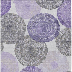 HomeRoots 10' Abstract Area Rug in Plum, Ivory & Khaki – Stylish, Stain-Resistant, Indoor-Outdoor Durability! 661014