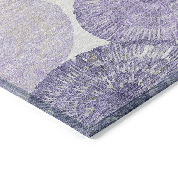 HomeRoots 10' Abstract Area Rug in Plum, Ivory & Khaki – Stylish, Stain-Resistant, Indoor-Outdoor Durability! 661014