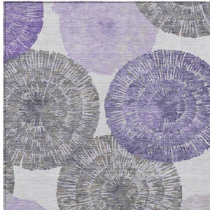 HomeRoots 10' Abstract Area Rug in Plum, Ivory & Khaki – Stylish, Stain-Resistant, Indoor-Outdoor Durability! 661014