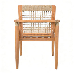 English Elm 9‑Piece Acacia Wood Outdoor Dining Set Seats Eight with Rope Woven Chairs on Patio 66105_N762P386379D4