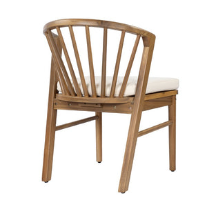 English Elm 9‑Piece Acacia Wood Outdoor Dining Set Teak Finish Square Table Eight Windsor Chairs 66105_N762P389932A4