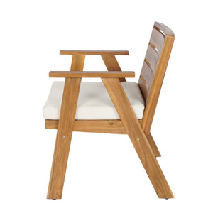 English Elm 9‑Piece Acacia Wood Outdoor Dining Set Seats Eight with Teak Finish and Cushioned Armchairs 66105_N762P455581D4