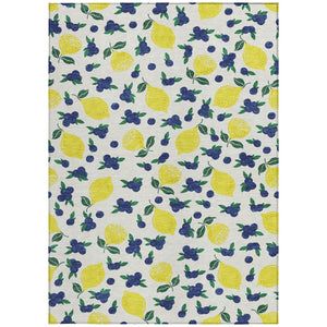 HomeRoots 10' Indoor Outdoor Area Rug with Vibrant Lemon Design – Easy-Care, Durable & Stylish for Any Space 661140