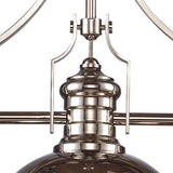 Chadwick 47'' Wide 3-Light Linear Chandelier - Polished Nickel 66115-3 Elk Lighting