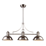 Chadwick 47'' Wide 3-Light Linear Chandelier - Polished Nickel 66115-3 Elk Lighting