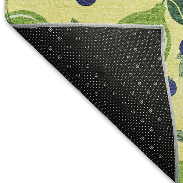HomeRoots 8' Vibrant Lemon-Patterned Washable Indoor Outdoor Area Rug - Durable, Stain-Resistant & Stylish Decor 661168