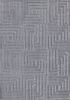 HomeRoots 5' Modern Geometric Area Rug in Gray Tones - Plush, Durable, Stain-Resistant for Everyday Living 5' X 8' 661265