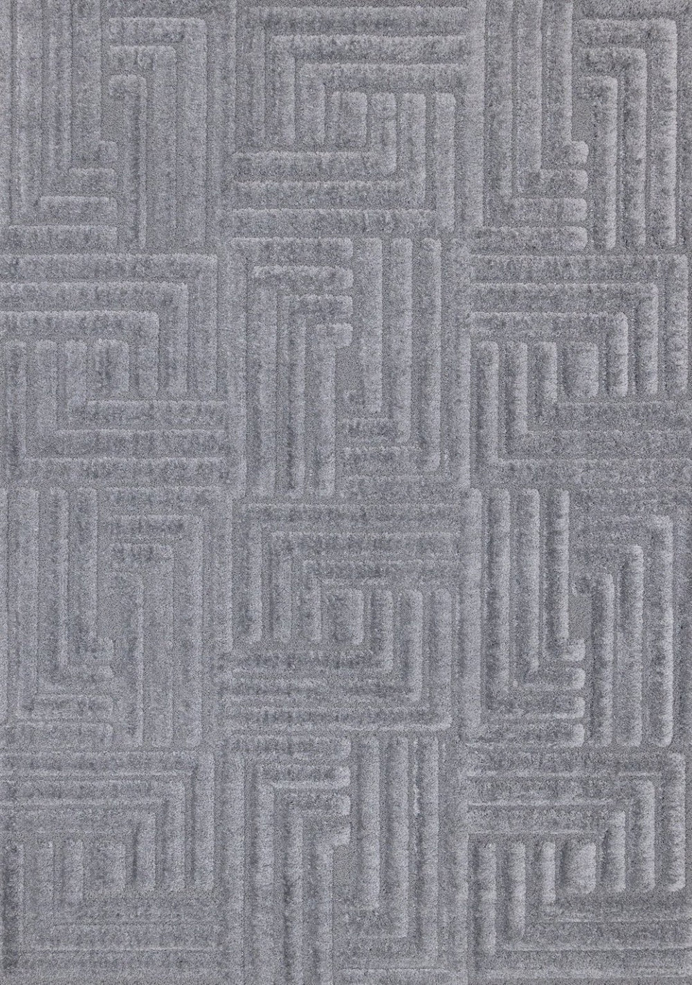 HomeRoots 5' Modern Geometric Area Rug in Gray Tones - Plush, Durable, Stain-Resistant for Everyday Living 8' X 11' 661266