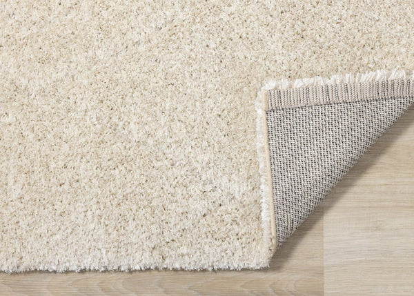 HomeRoots 5' Cream and Beige Geometric Area Rug - Modern Comfort, Durable, Stain-Resistant for Family Spaces 8' X 11' 661288