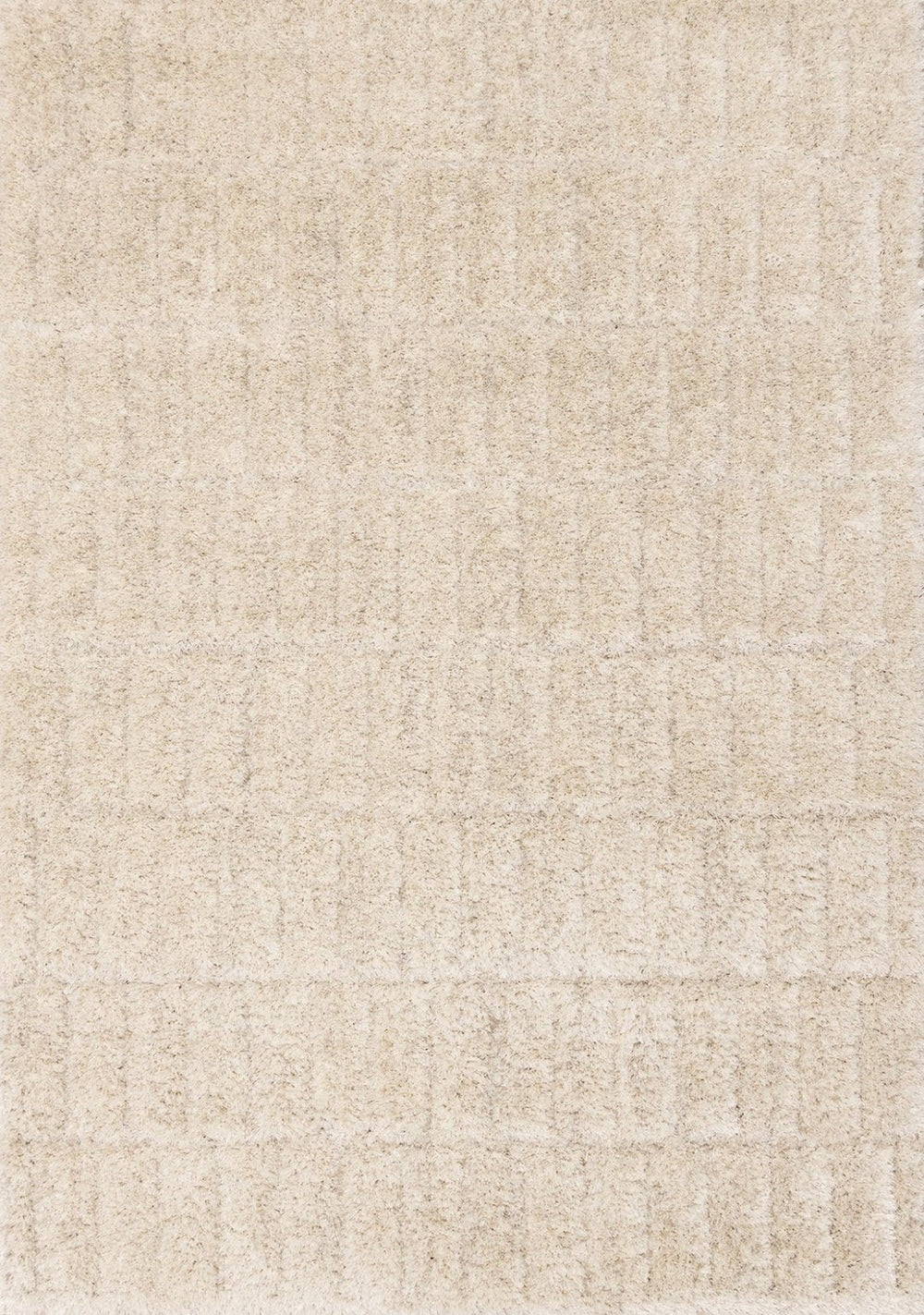 HomeRoots 5' Cream and Beige Geometric Area Rug - Modern Style, Soft Comfort, Durable Design for Any Home 5' X 8' 661289