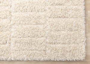 HomeRoots 5' Cream and Beige Geometric Area Rug - Modern Style, Soft Comfort, Durable Design for Any Home 8' X 11' 661290