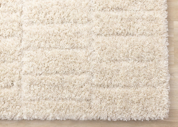 HomeRoots 5' Cream and Beige Geometric Area Rug - Modern Style, Soft Comfort, Durable Design for Any Home 8' X 11' 661290