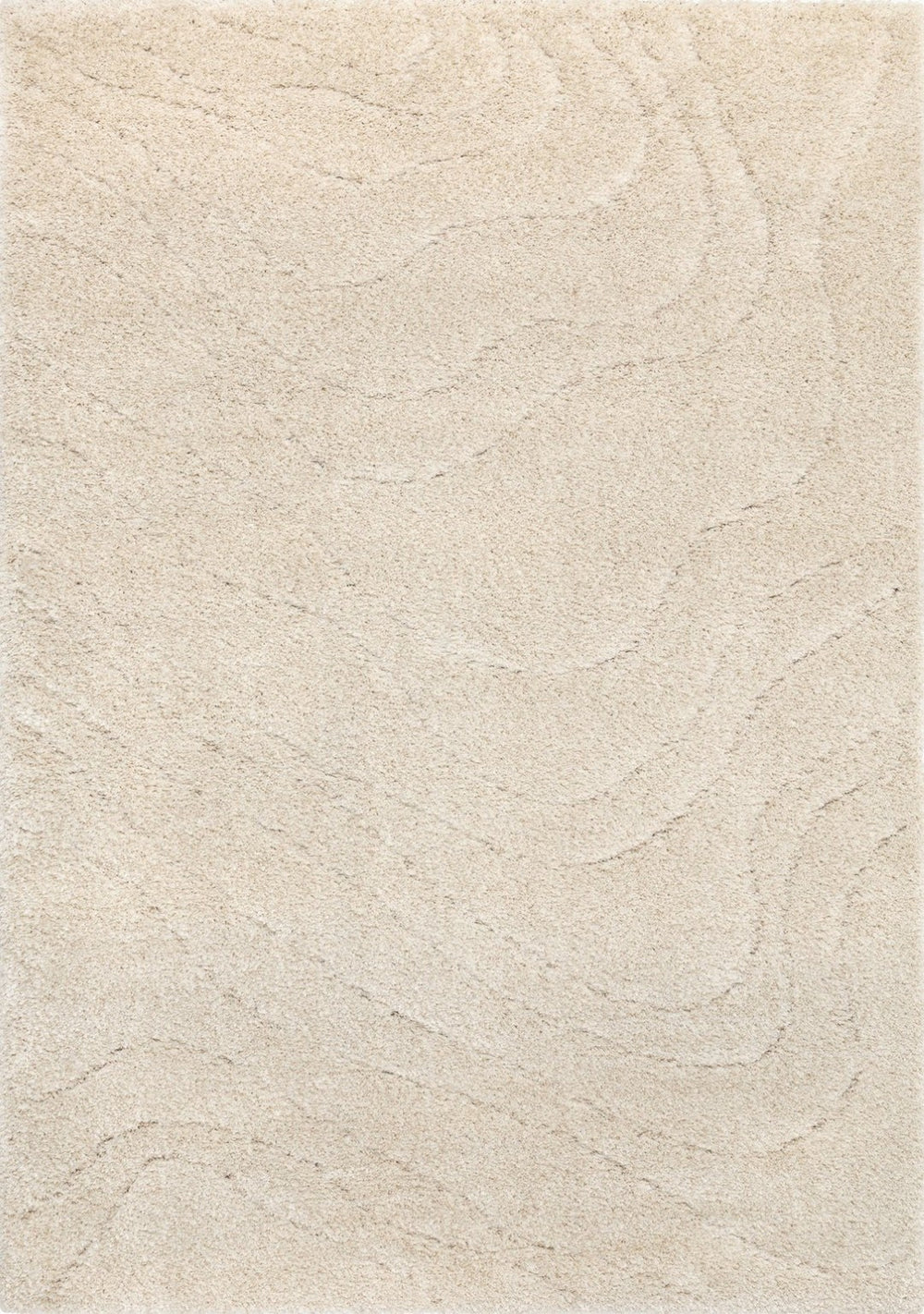 HomeRoots 5' Modern Cream and Beige Abstract Area Rug - Plush, Stain-Resistant Design for Any Room Style 5' X 8' 661293