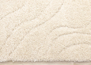 HomeRoots 5' Modern Cream and Beige Abstract Area Rug - Plush, Stain-Resistant Design for Any Room Style 8' X 11' 661294
