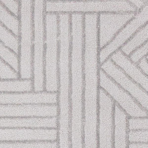 HomeRoots 5' Gray and Beige Geometric Area Rug - Stylish, Durable Design for Living Rooms, Bedrooms, and More 5' X 8' 661310