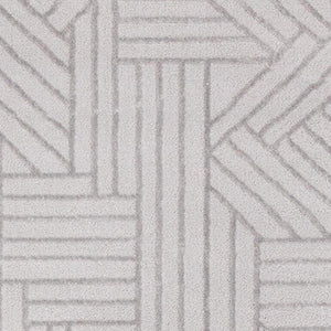 HomeRoots 5' Gray and Beige Geometric Area Rug - Stylish, Durable Design for Living Rooms, Bedrooms, and More 5' X 8' 661310