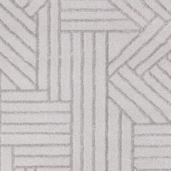 HomeRoots 5' Gray and Beige Geometric Area Rug - Stylish, Durable Design for Living Rooms, Bedrooms, and More 5' X 8' 661310