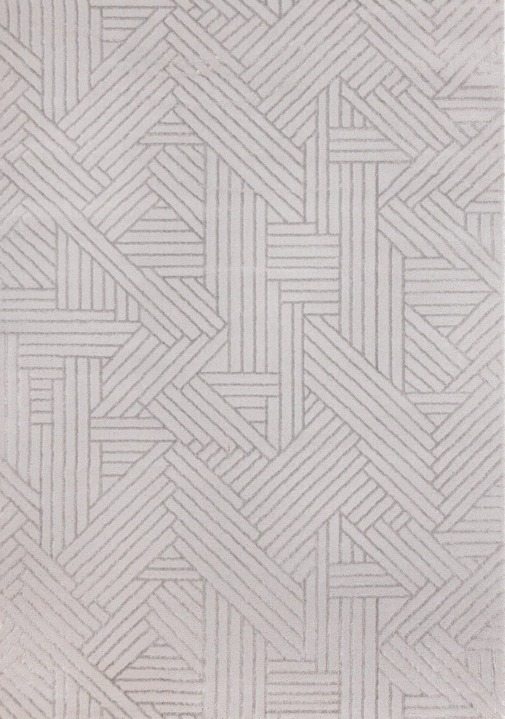 HomeRoots 5' Gray and Beige Geometric Area Rug - Stylish, Durable Design for Living Rooms, Bedrooms, and More 5' X 8' 661310
