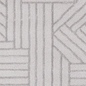 HomeRoots 5' Gray and Beige Geometric Area Rug - Stylish, Durable Design for Living Rooms, Bedrooms, and More 8' X 11' 661311