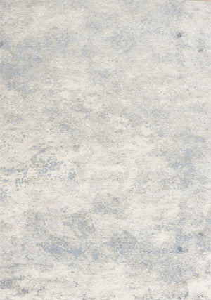 HomeRoots 5' Cream and Blue Abstract Area Rug - Modern Design, Durable, Stain-Resistant, Perfect for High-Traffic Areas 8' X 11' 661319