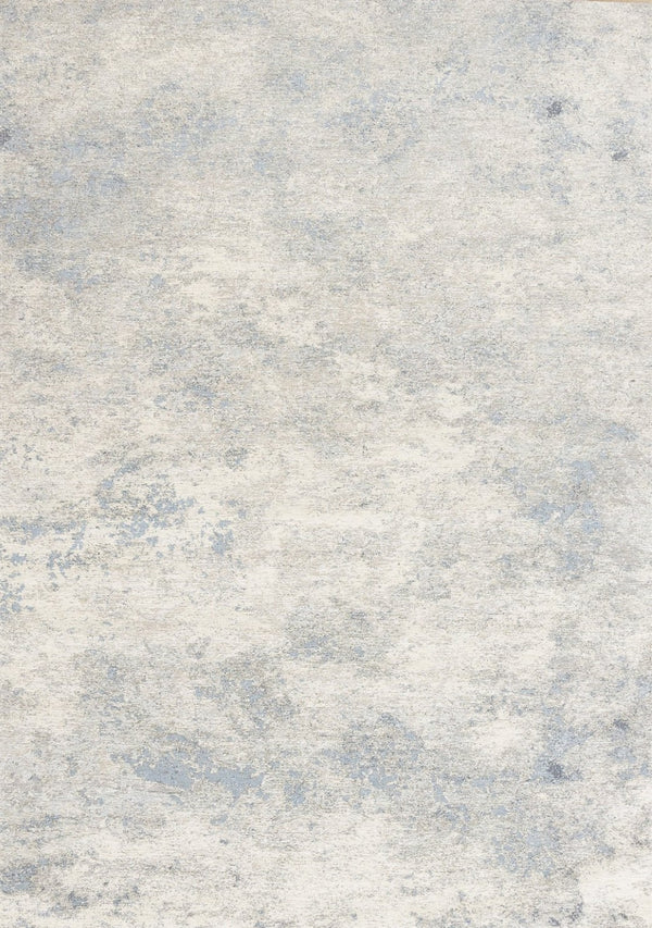 HomeRoots 5' Cream and Blue Abstract Area Rug - Modern Design, Durable, Stain-Resistant, Perfect for High-Traffic Areas 8' X 11' 661319