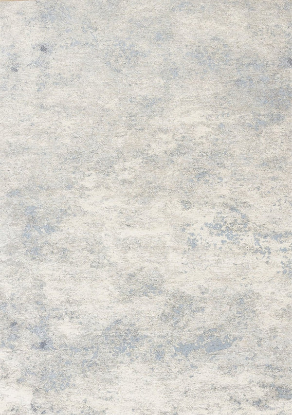 HomeRoots 5' Cream and Blue Abstract Area Rug - Modern Design, Durable, Stain-Resistant, Perfect for High-Traffic Areas 8' X 11' 661319