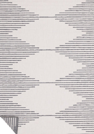 HomeRoots 5' Modern Gray and Beige Geometric Area Rug - Durable, Stain-Resistant, Perfect for High-Traffic Spaces 5' X 8' 661324