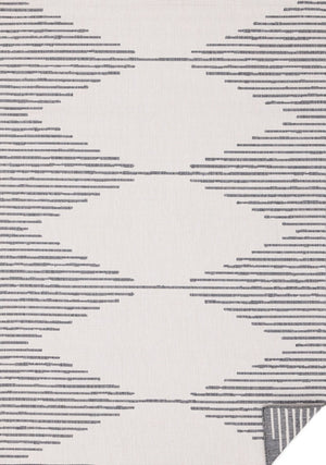 HomeRoots 5' Modern Gray and Beige Geometric Area Rug - Durable, Stain-Resistant, Perfect for High-Traffic Spaces 5' X 8' 661324