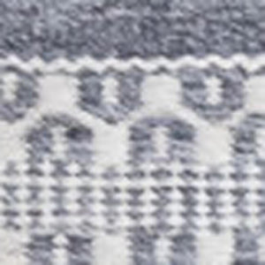 HomeRoots 5' Hand-Woven Gray and White Striped Area Rug - Durable, Stain-Resistant, and Artisanal Charm 5' X 8' 661331