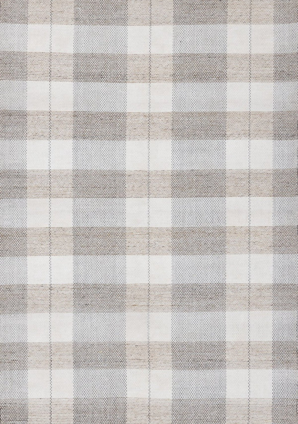 HomeRoots 5' Cream and Gray Geometric Area Rug - Hand-Woven, Stain-Resistant, Perfect for Modern Interiors 5' X 8' 661333