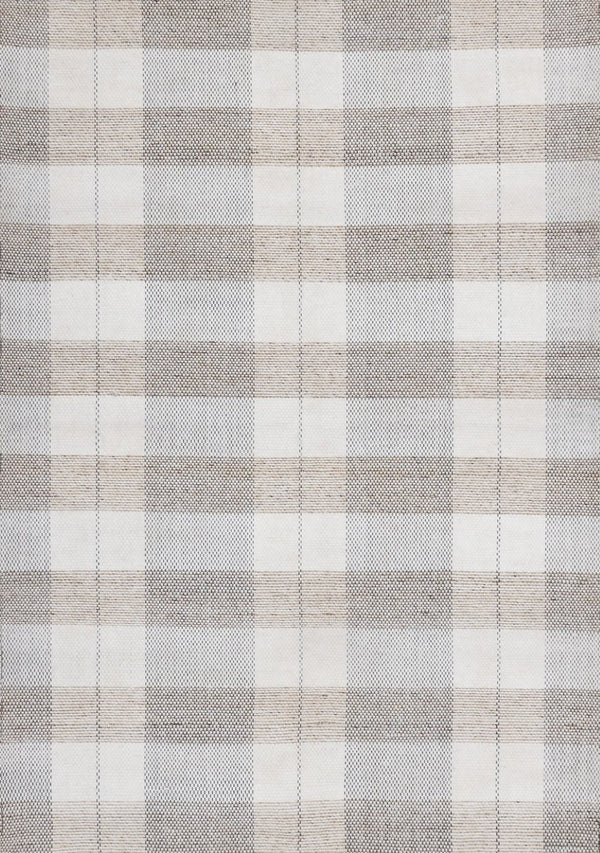 HomeRoots 5' Cream and Gray Geometric Area Rug - Hand-Woven, Stain-Resistant, Perfect for Modern Interiors 5' X 8' 661333