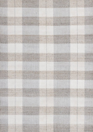 HomeRoots 5' Cream and Gray Geometric Area Rug - Hand-Woven, Stain-Resistant, Perfect for Modern Interiors 8' X 11' 661334