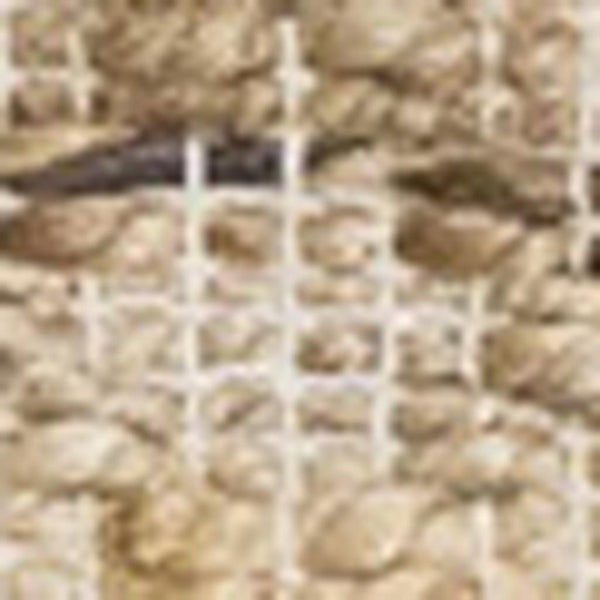 HomeRoots 5' Hand-Woven Jute Area Rug in Beige & Light Brown - Stylish Geometric Design for Modern Spaces 5' X 8' 661335