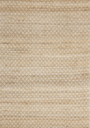 HomeRoots 5' Hand-Woven Jute Area Rug in Beige & Light Brown - Stylish Geometric Design for Modern Spaces 5' X 8' 661335