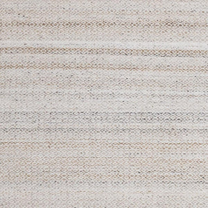 HomeRoots 5' Hand-Woven Cream and Beige Geometric Area Rug - Soft, Stain-Resistant, Perfect for Modern Spaces 5' X 8' 661337