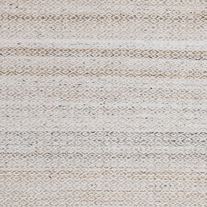 HomeRoots 5' Hand-Woven Cream and Beige Geometric Area Rug - Soft, Stain-Resistant, Perfect for Modern Spaces 8' X 11' 661338