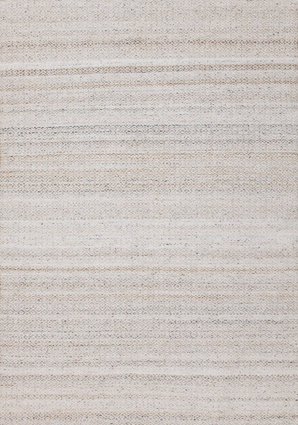 HomeRoots 5' Hand-Woven Cream and Beige Geometric Area Rug - Soft, Stain-Resistant, Perfect for Modern Spaces 8' X 11' 661338