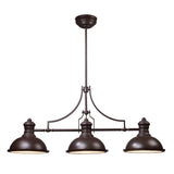 Chadwick 47'' Wide 3-Light Linear Chandelier - Oiled Bronze 66135-3 Elk Lighting