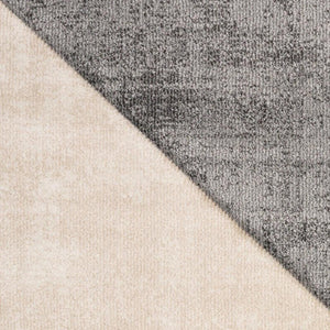 HomeRoots 5' Geometric Gray and Beige Area Rug – Durable, Stain-Resistant Design for Modern Living Spaces 8' X 11' 661362