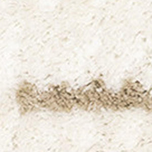 HomeRoots 5' Cream and Beige Striped Area Rug - Durable, Plush Design for Modern and Traditional Spaces 5' X 8' 661392