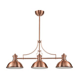 Chadwick 47'' Wide 3-Light Linear Chandelier - Antique Copper 66145-3 Elk Lighting